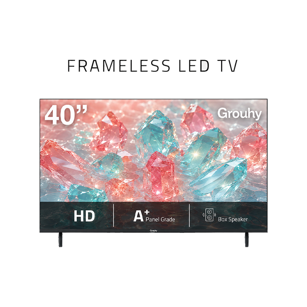 Grouhy 40 Inch HD LED Frameless TV - GLD40NA