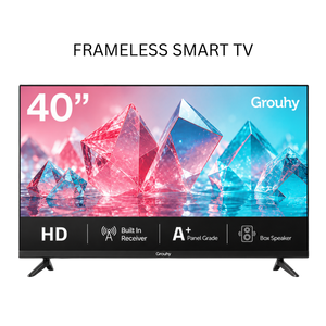 Grouhy 40-Inch HD Frameless Smart LED TV with Built-in Receiver – GLD40SDV2