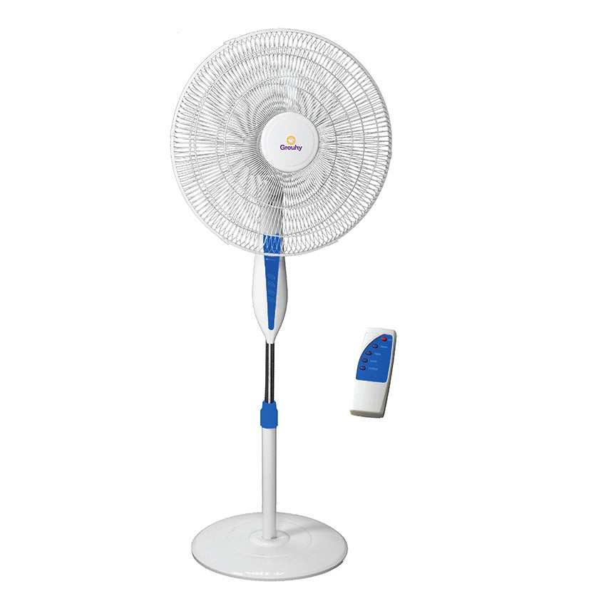 Grouhy STAND FAN 18 INCH WITH 5 PLASTIC BLADES AND REMOTE CONTROL- USS-18026-R